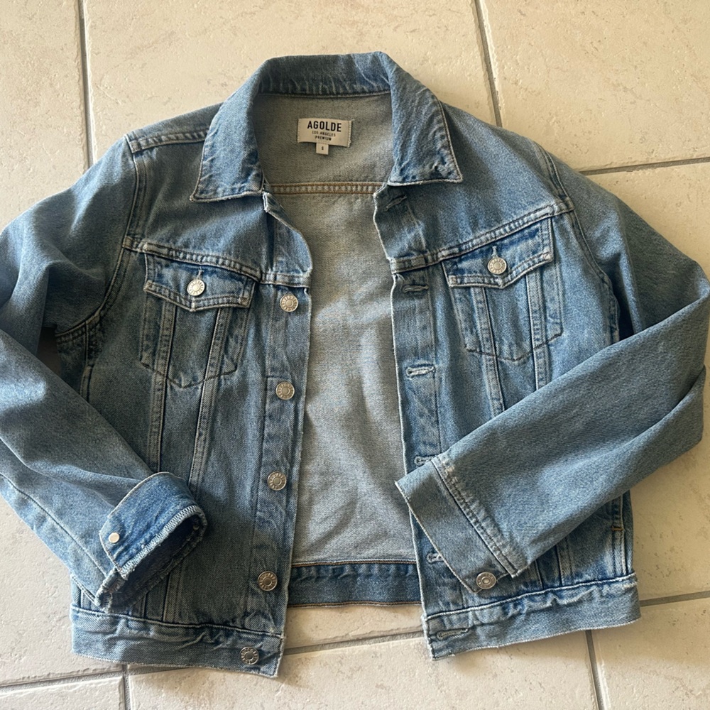 Agolde Blue Denim Jacket